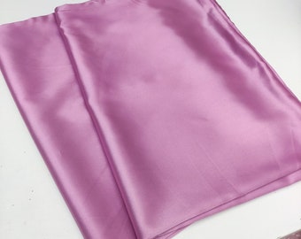 Pink purple satin pillow covers - set of 2