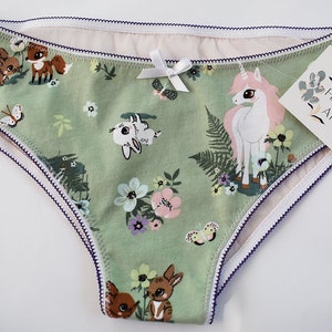 Unicorn Panties Cute Cotton Mesh panties image 3