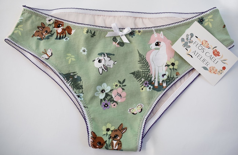 Unicorn Panties Cute Cotton Mesh panties image 3