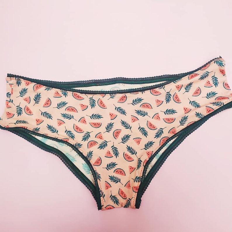 Watermelon Panties Food Print Cotton Panties Women Etsy