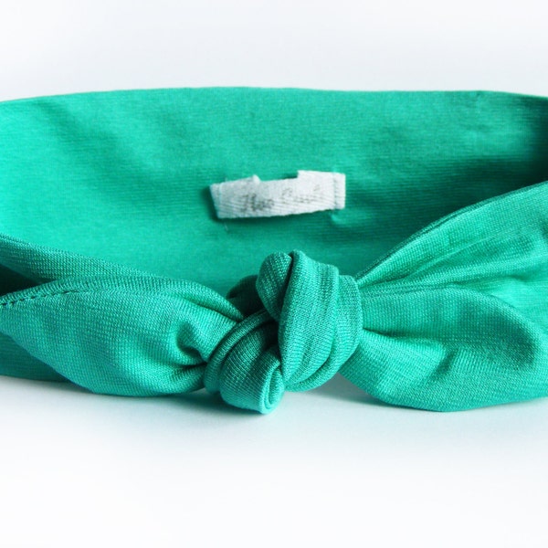 Mint Jersey Headband - Bow Jersey Headband - Soft Headband - Pas de coutures visibles - Apple Mint Headband - 2016 Trend Accessories