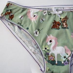 Unicorn Panties Cute Cotton Mesh panties image 1