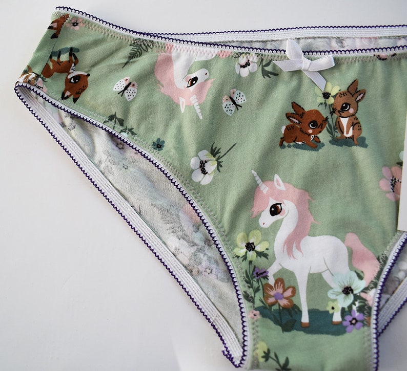 Unicorn Panties Cute Cotton Mesh panties image 1