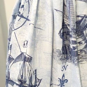 Pirate ship Summer skirt Elasticated cotton skirt with pockets image 3