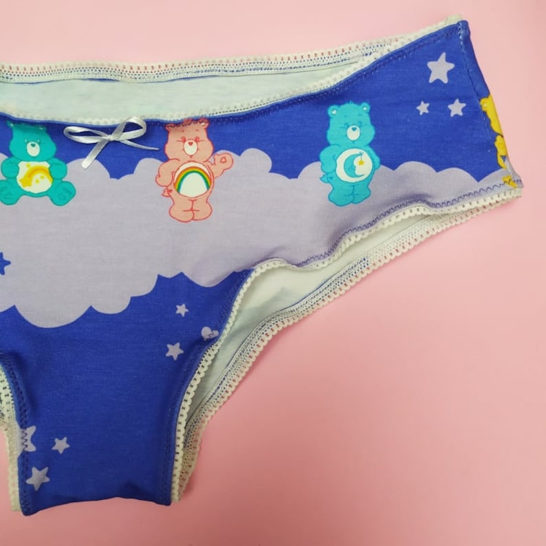 Care Bears Panties Bear Picture Panties Handmade Cotton Etsy