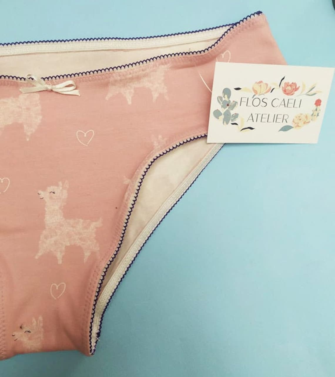 Pink Lama Handmade Panties Handmade Cotton Lingerie Etsy
