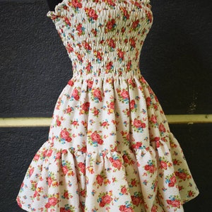 Cute floral cotton dress Handmade summer dress image 2