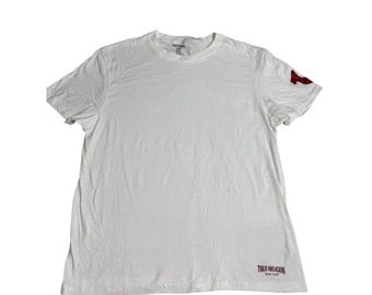 Camiseta gráfica True Religion para hombre, talla grande, estilo urbano Y2K