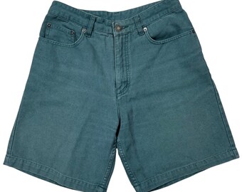 Vintage 90s Patagonia Hiking High Rise Denim Utility Shorts Women's 10 RARE