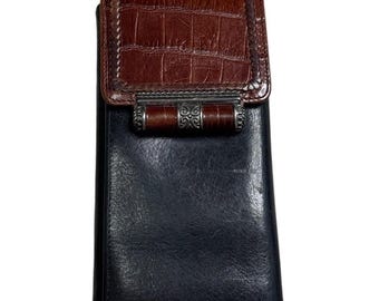 Vintage Brighton läderplånbok med korthållare