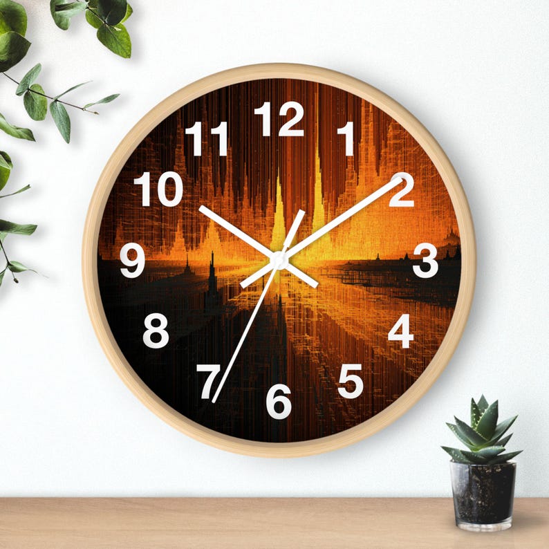 Reloj de pared Code Canyon Rift, pieza artística para la sala de estar, reloj de pared para la cocina, artículo imprescindible para el hogar, idea de regalo de Navidad, reloj único. imagen 6