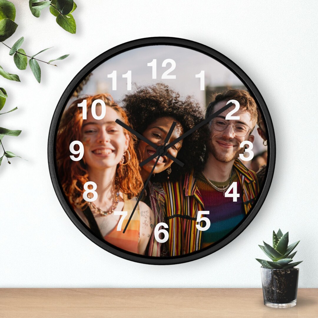 Inclusive Pride Crowd Wall Clock, Living Room Art Piece, Kitchen Wall ...