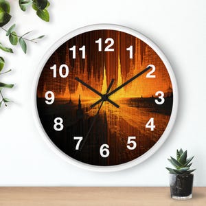 Reloj de pared Code Canyon Rift, pieza artística para la sala de estar, reloj de pared para la cocina, artículo imprescindible para el hogar, idea de regalo de Navidad, reloj único. imagen 3