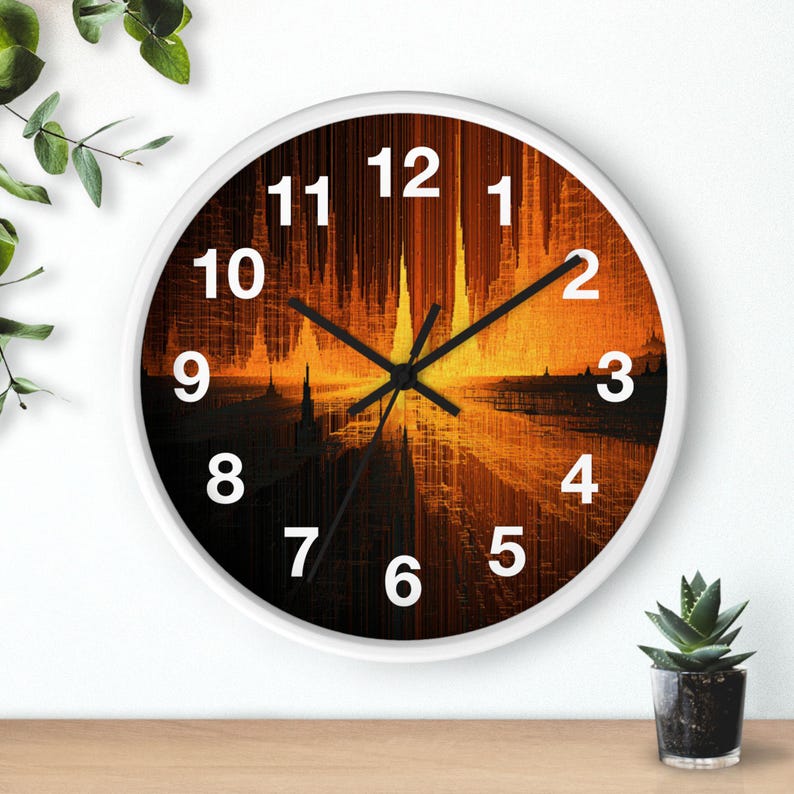 Reloj de pared Code Canyon Rift, pieza artística para la sala de estar, reloj de pared para la cocina, artículo imprescindible para el hogar, idea de regalo de Navidad, reloj único. imagen 3