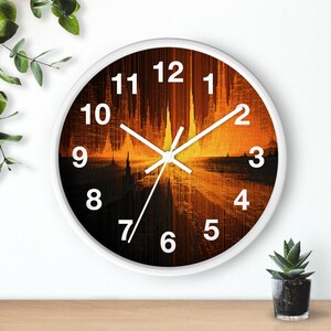 Reloj de pared Code Canyon Rift, pieza artística para la sala de estar, reloj de pared para la cocina, artículo imprescindible para el hogar, idea de regalo de Navidad, reloj único. imagen 4