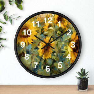 Giant Sunlight Strokes Wall Clock, Living Room Art Piece, Kitchen Wall Clock, Household Must Have, Christmas Gift Idea, Unique Timepiece