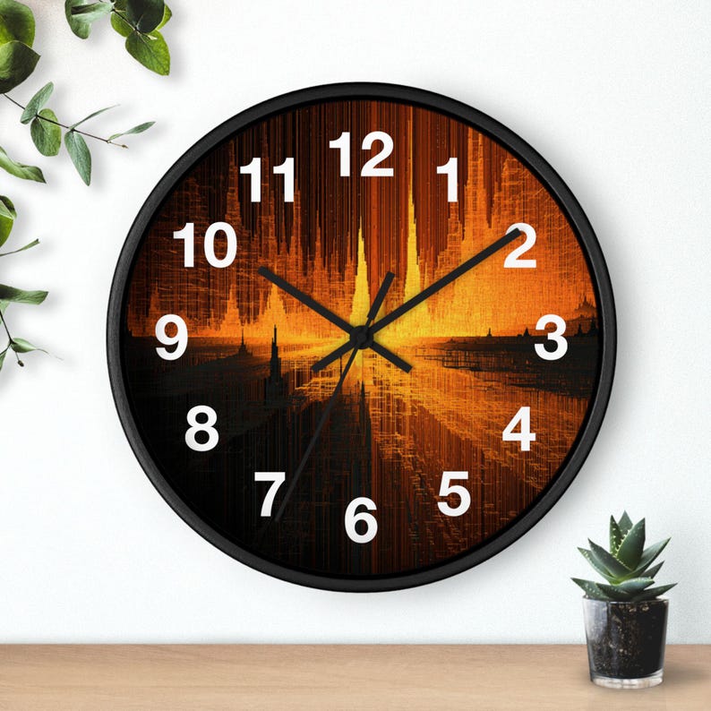 Reloj de pared Code Canyon Rift, pieza artística para la sala de estar, reloj de pared para la cocina, artículo imprescindible para el hogar, idea de regalo de Navidad, reloj único. imagen 1