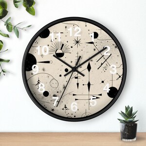 Celestial Play Shapes Wanduhr, Wohnzimmer Kunststück, Küchenwanduhr, Haushalt Must Have, Weihnachtsgeschenkidee, Einzigartiger Zeitmesser