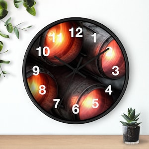 Nozzle Macro Ignition Wall Clock, Living Room Art Piece, Kitchen Wall Clock, Household Must Have, Christmas Gift Idea, Unique Timepiece