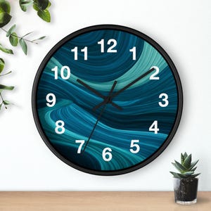 Vertical Flow Dance Wall Clock, Living Room Art Piece, Kitchen Wall Clock, Household Must Have, Christmas Gift Idea, Unique Timepiece