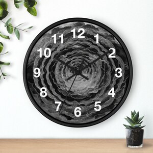 Reloj de pared Wave Lotus Radiance, pieza artística para la sala de estar, reloj de pared para la cocina, artículo imprescindible para el hogar, idea de regalo de Navidad, reloj único.