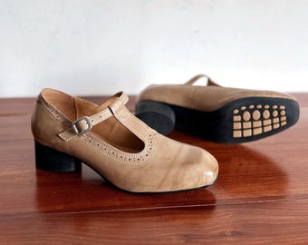 Handmade Suede Leather Mary Jane Shoes,Women’s Classic British Style Flats, Luxury Work & Everyday Minimalist Footwear, Mother’s Day Gift