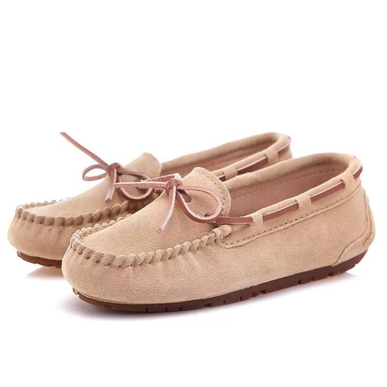 Handmade Leather Driving Loafers Women Suede Moccasins Soft Sole Flats Spring Comfortable Breathable Walking Shoes Mother's Day Gift image 4