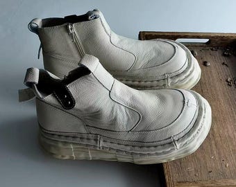Handmade Leather Ankle Boots: Women's Soft Cowhide Loafers