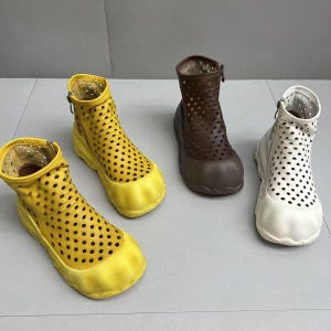 Perforated Boots - Etsy