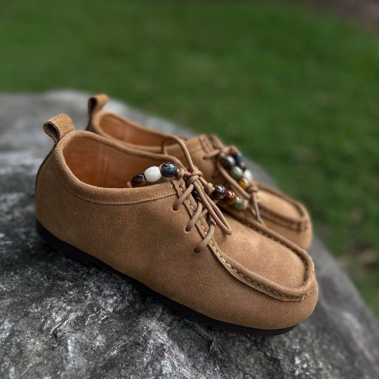 Womens Suede Driving Loafers - Etsy display picture 1