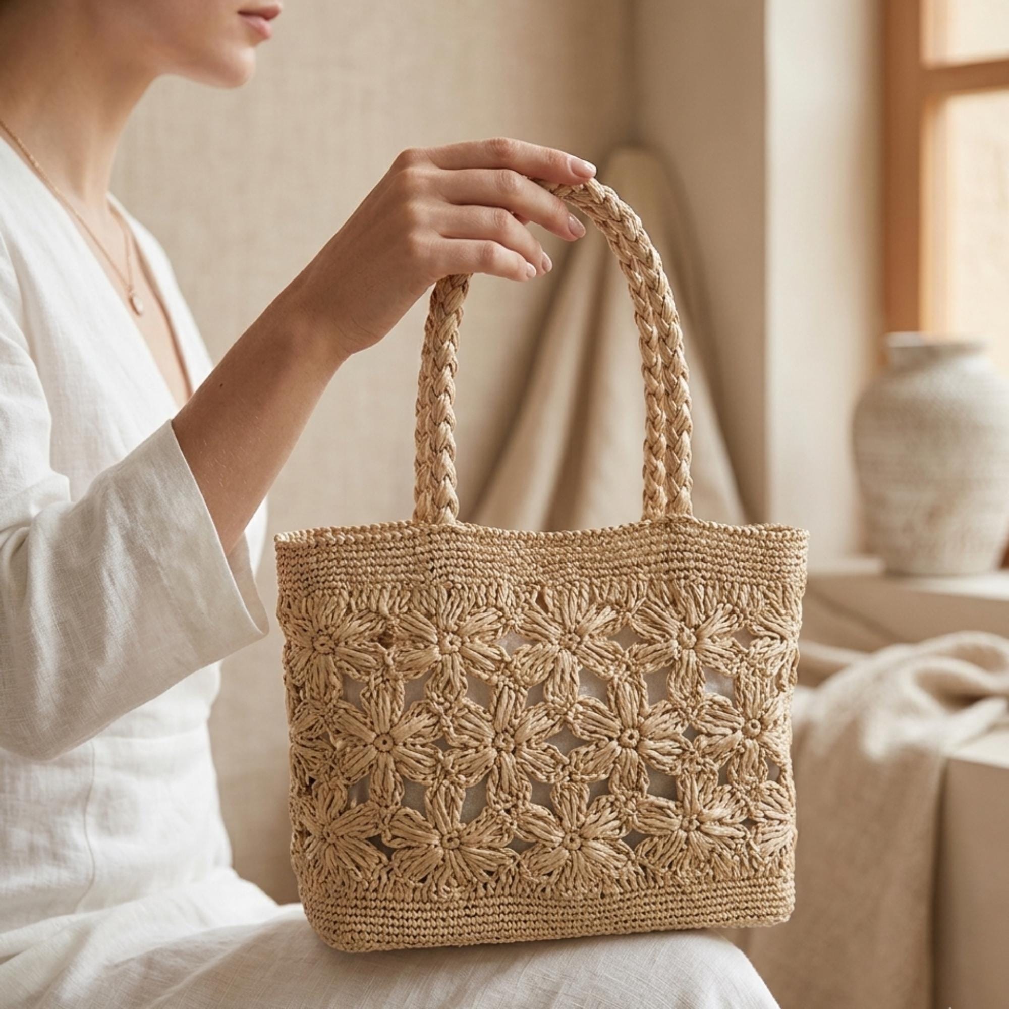 n*3様 anuke Raffia Tote Bag ベージュ n*3様 anuke Raffia Tote Bag ベージュ n*3様 anuke Raffia Tote Bag