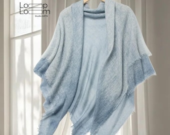 Cashmere Square Scarf – Soft Lightweight Shawl 120 cm, Elegant Solid Color Wrap, Gift for Her, Spring Summer Shawl