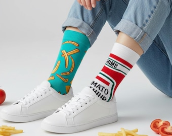 Tomato sauce Cotton Socks Set – Fun Prints, Set of 3