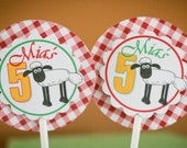 Items Similar To Shaun The Sheep Cup Cake Toppers Party