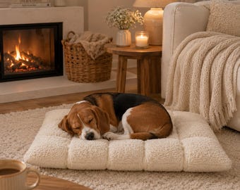 Luxury Tufted Plush Pet Mattress, Cozy Comfort for Dogs, Cats & Rabbits