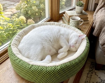Washable Plush Pet Bed, Soft Dog Cushion, Window Seat Nest