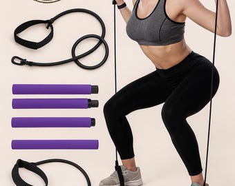 Kit de barra de pilates con bandas de resistencia / Entrenamiento en casa