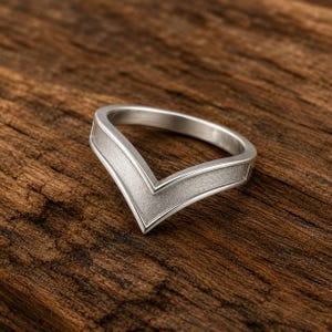 Minimalist Chevron Ring, 925 Sterling Silver V Shape Ring, Geometric Stacking Ring, Modern Minimal Jewelry,  Handmade Jewelry, Gift for Her.