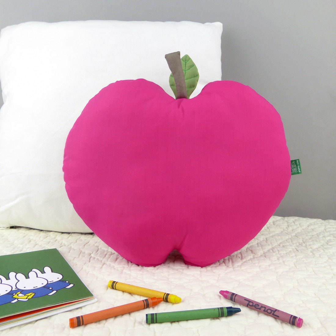 Apple shaped pillow apple cushion handmade Pillow Fruit Etsy