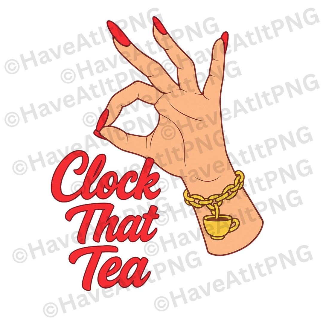 Clock That Tea \ Digital Download - Etsy