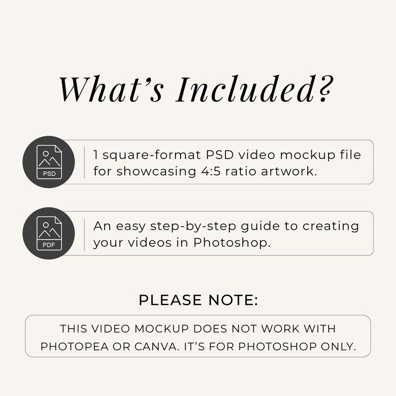 Video Mockup for 4:5 Ratio Wall Art, Full Image Slide Clip (PSD Smart Object) image 3
