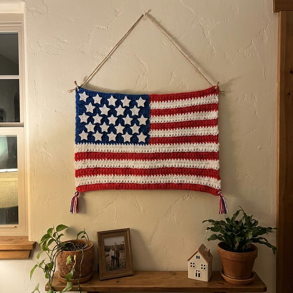 39 American Flag Crochet Patterns to Show Your Patriotic Style 28 4th of July Crochet