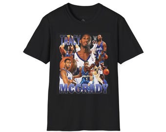 T-shirt basketbalcollage van Tracy McGrady | Retro-spelermontage