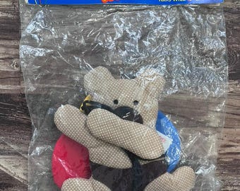 Vintage 1987 Teddy Bear Balloons Wall Hanging – Century Originals Nursery Decor