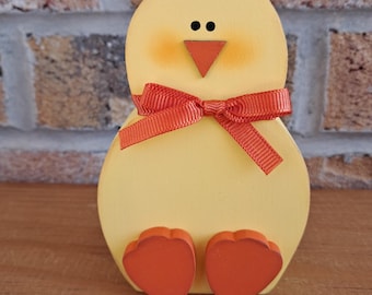 Wood Chick, Spring Chick, Easter Tier Tray Decor, Easter Shelf Sitter