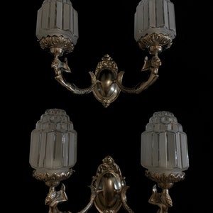 10 Art Deco Stil gegossen Bronze Silber Finish Meerjungfrauen