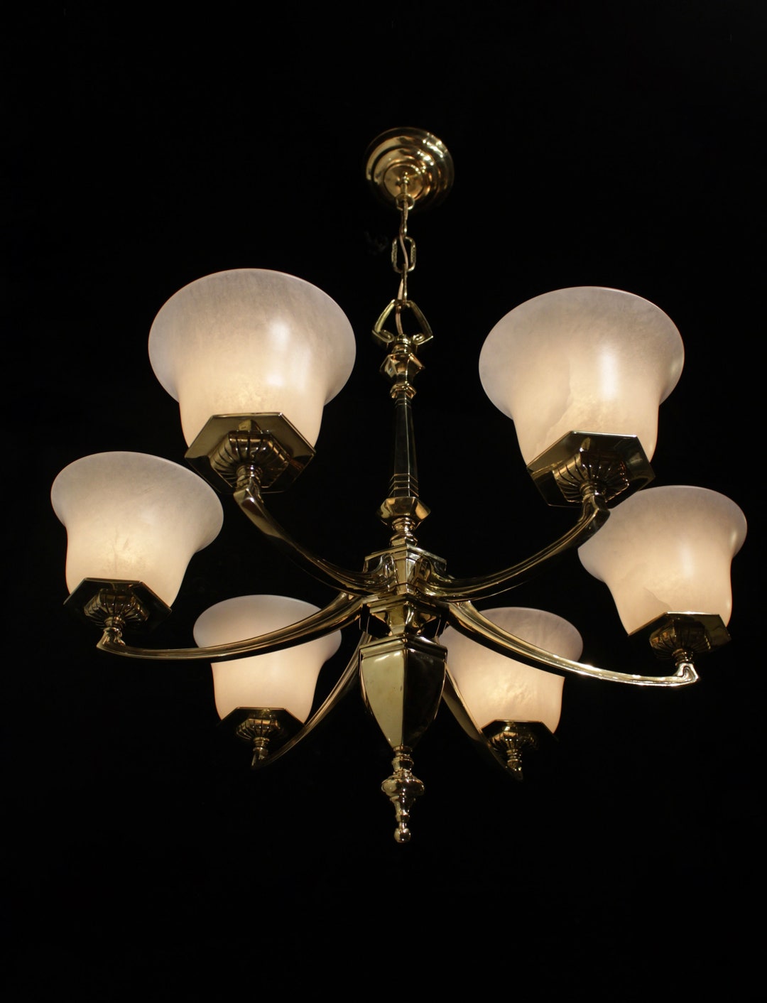 Wow Free Tariffs Hole Store Original Art Deco Light Fixture Chandelier ...