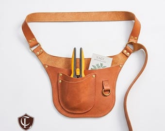 Farmer Tool Bag Personalized Leather Garden Florist Tool Belt