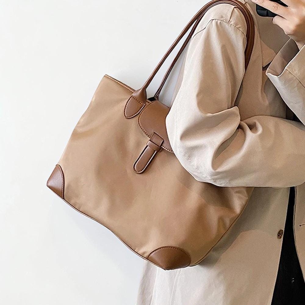 Brown Nylon Crossbody Travel Tote - Etsy display picture 1