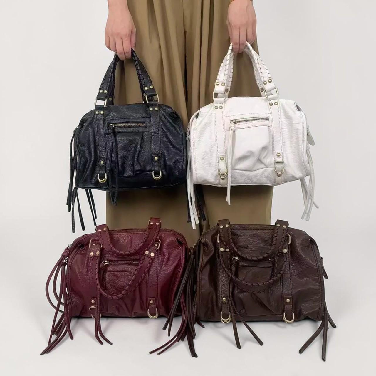 Brown Leather Y2k Bag - Etsy